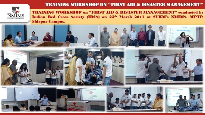 TRAINING WORKSHOP ON FIRST AID & DISASTER MANAGEMENT CONDUCTED ON 25TH MARCH 2017